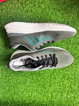 Olive Green Knit Running Shoes 4