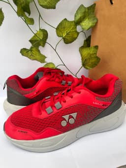 Red & Grey Cushioned Court Shoes 3